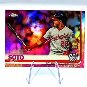 Juan Soto 2019 Topps Chrome Pink Refractor Rookie Cup Batting #155